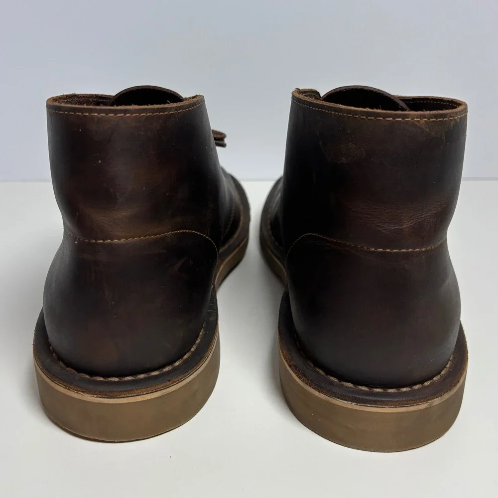 Clarks Bushacre 2 Chukka‎ Desert Boots Mens Sz 11 Brown Beeswax Leather